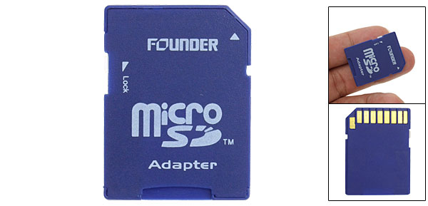 Micro SD, T-Flash Card to SD Adapter - Click Image to Close